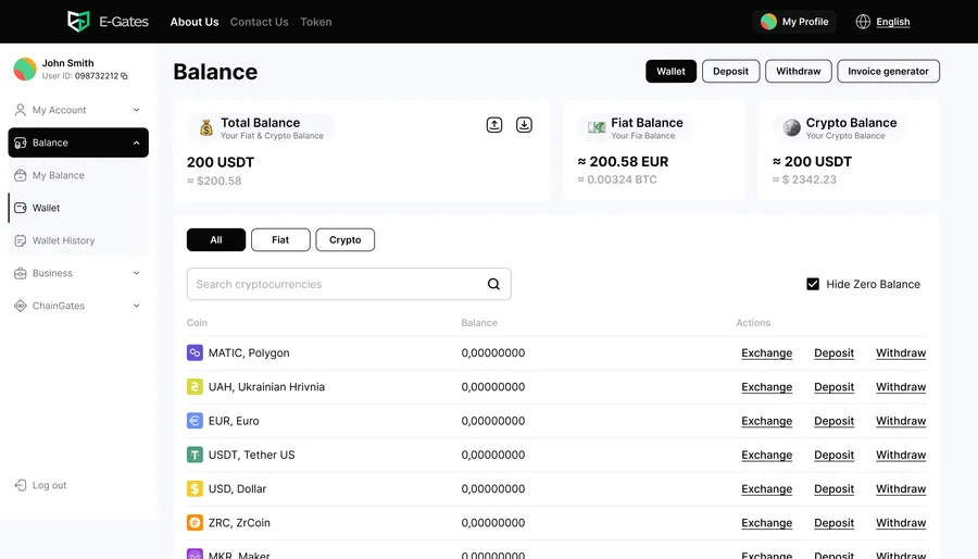 E-Gates — E-Wallet