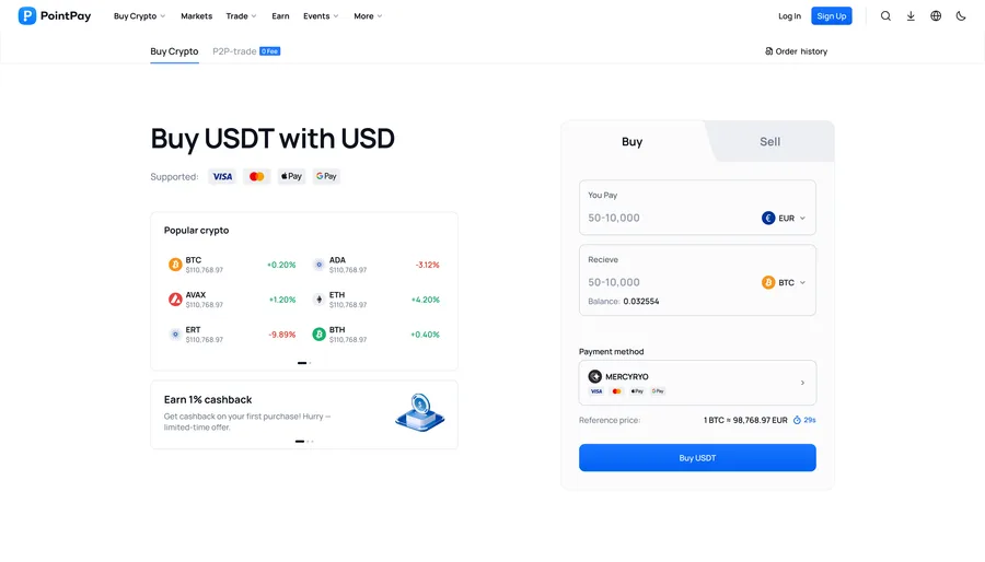 PointPay — Buy Crypto – the fiat on-ramp