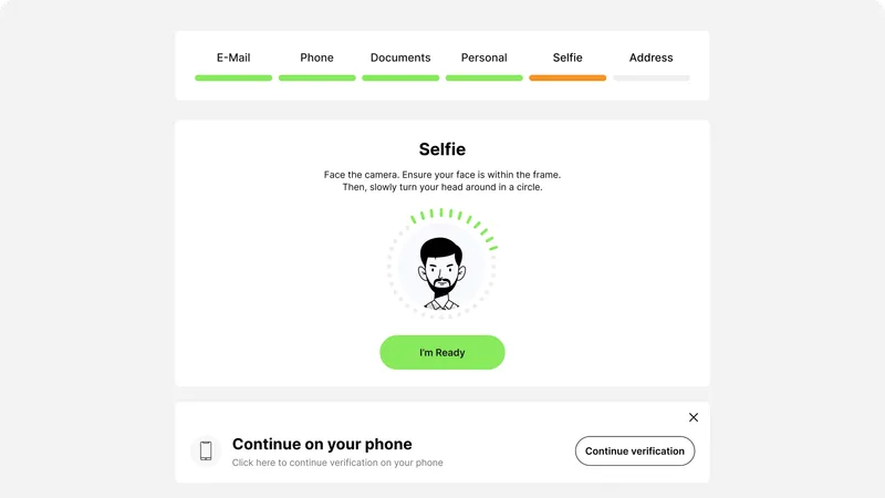 KYC & AML Verification — Face matching & liveness